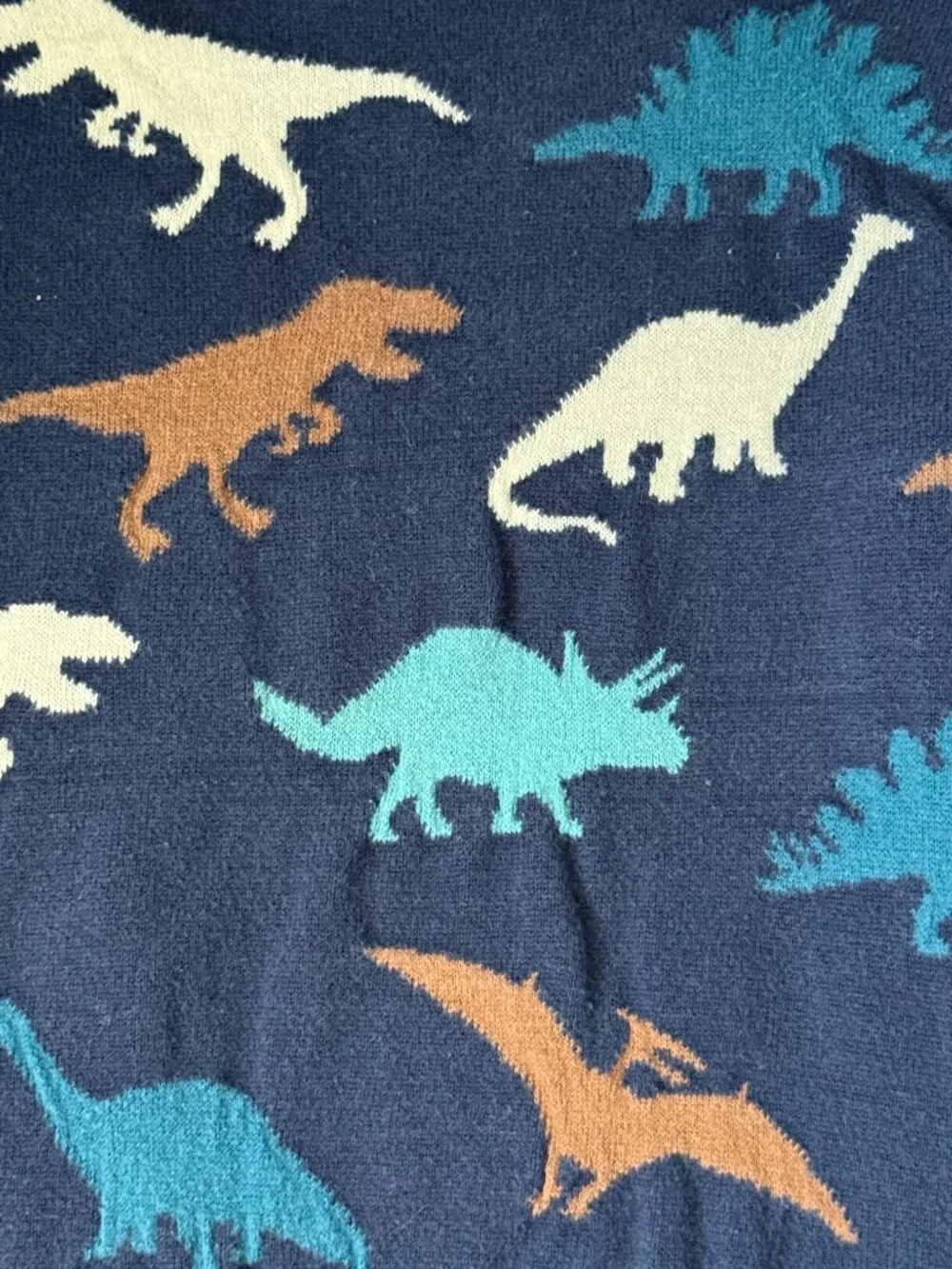 The Children's Place navy dinosaur sweater boys 4T preppy preschool winter